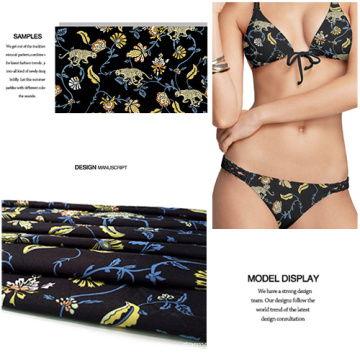 Digital Printed Polyester Spandex Swimwear Fabric